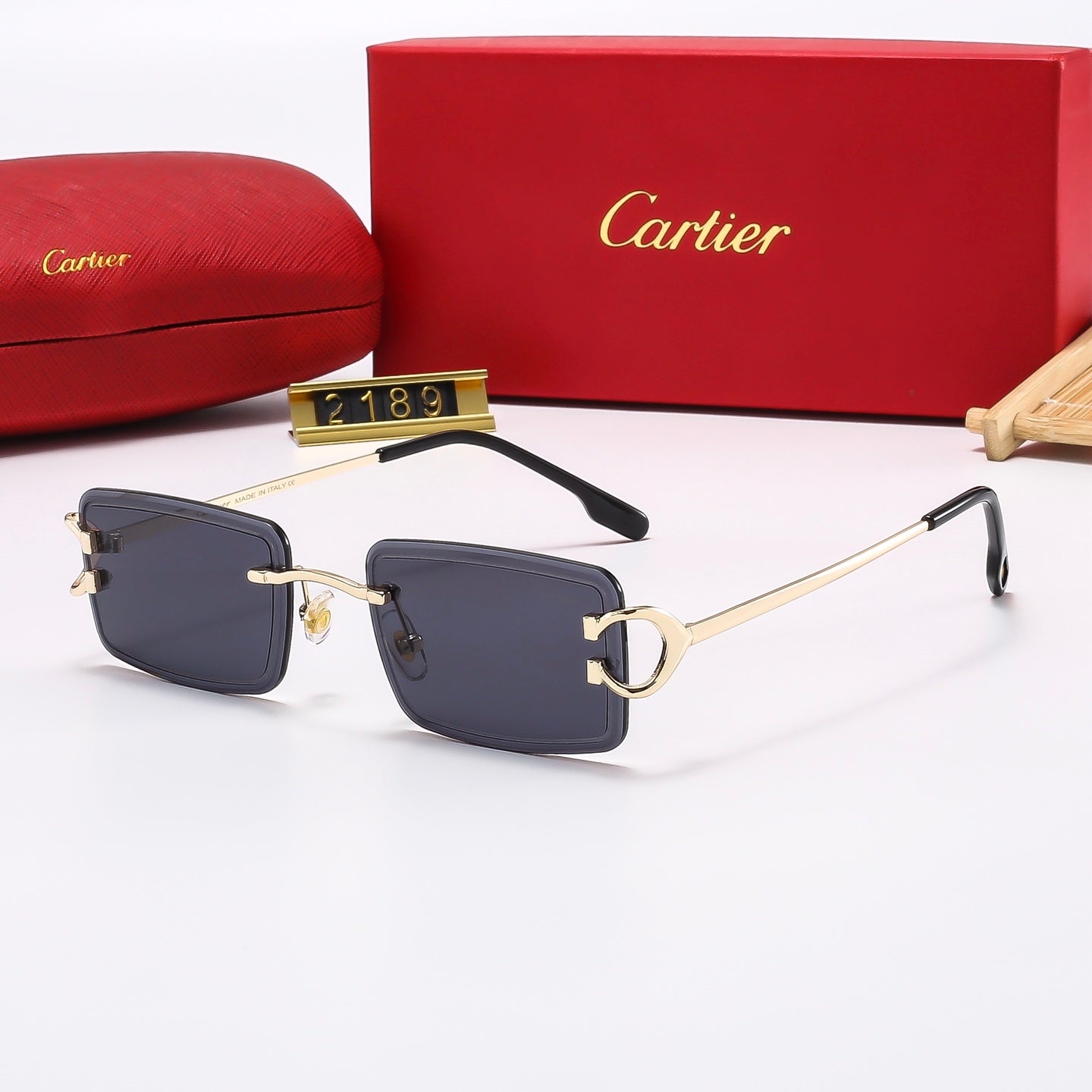 Fashion Square Frameless Sunglasses 2189