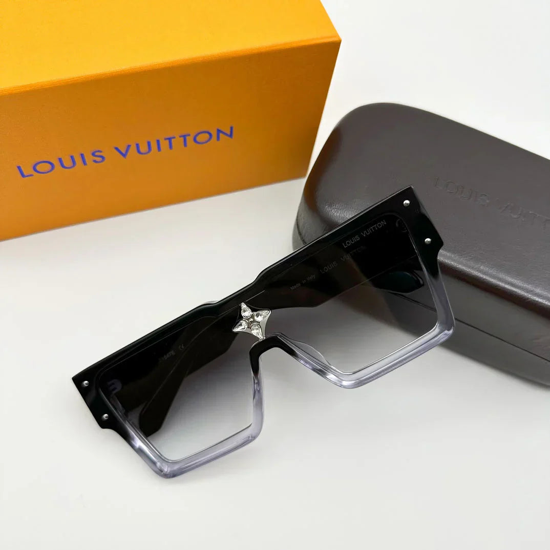 GRADIENT BLACK SQUARE SUNGLASSES 60071