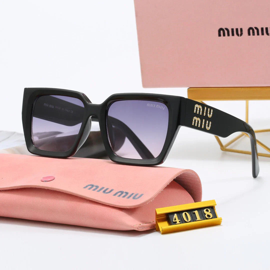 square frame universal sunglasses 4018