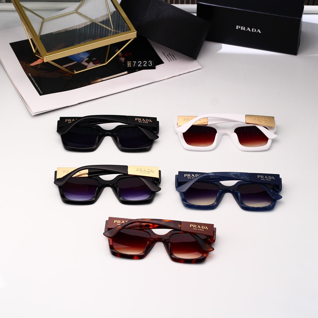 5-color Polaroid nylon HD lenses Full frame sunglasses 7223