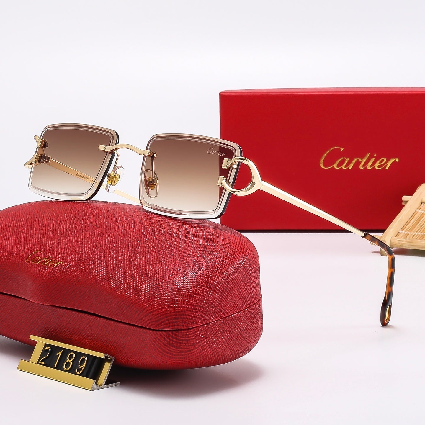 Fashion Square Frameless Sunglasses 2189