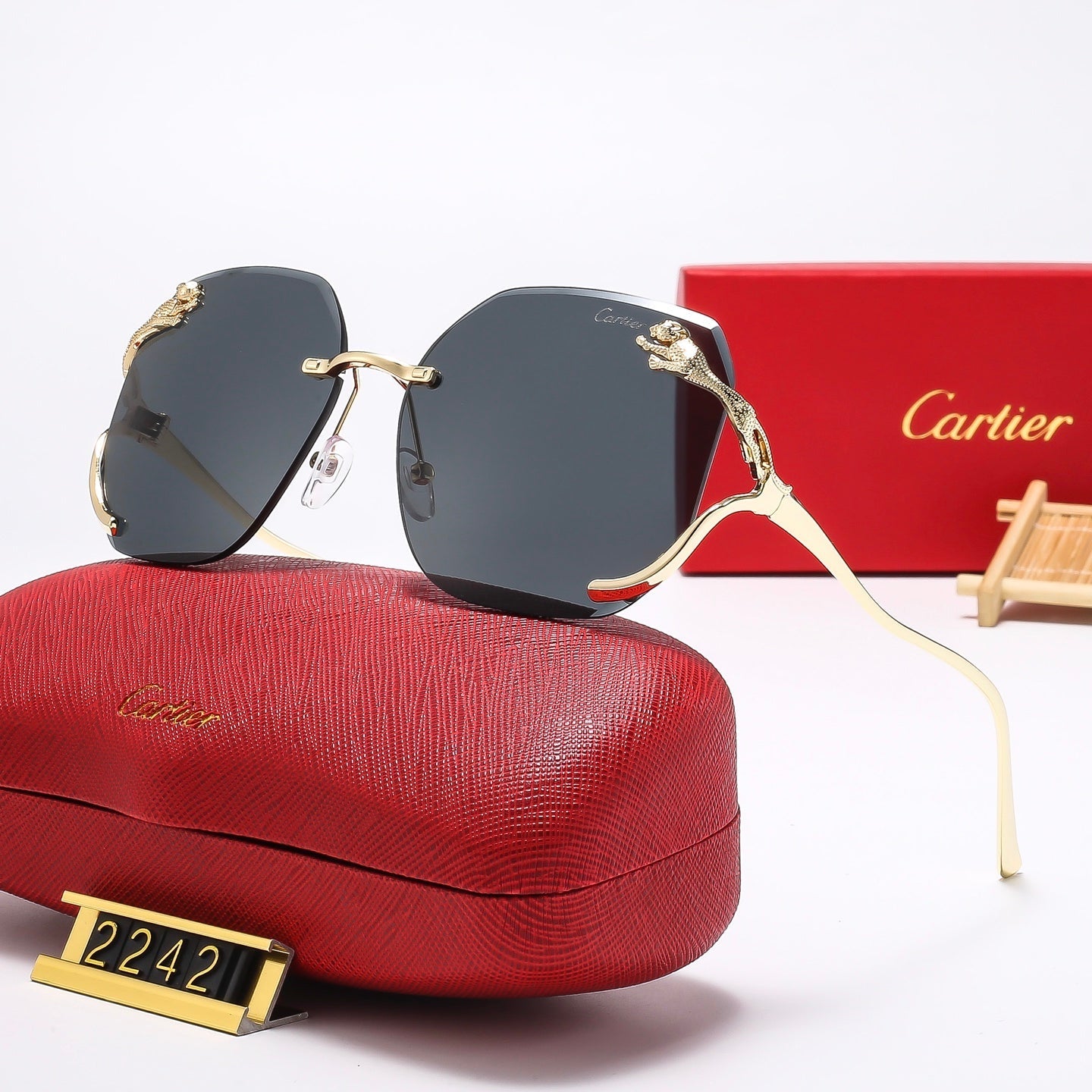 Fashion leopard head Sunglasses  2242