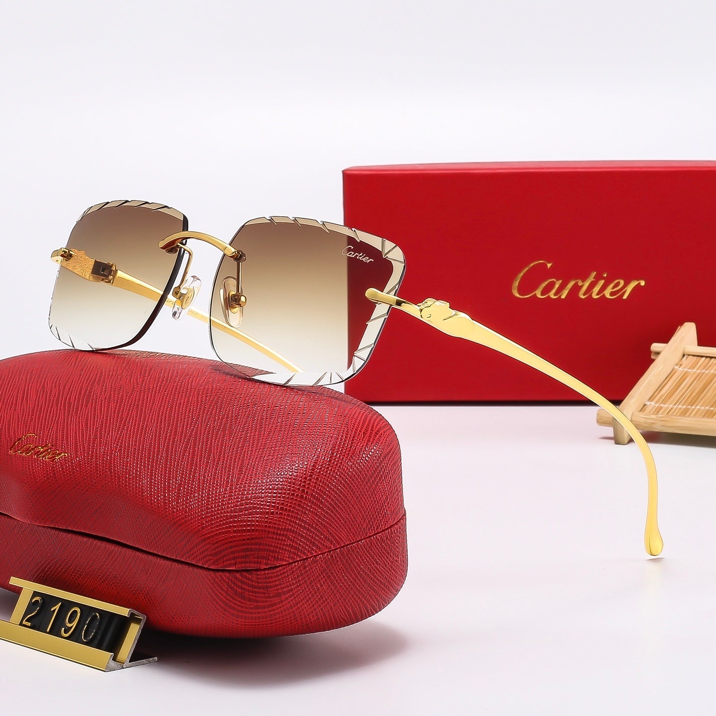 Fashion Square  Frameless Sunglasses 2190