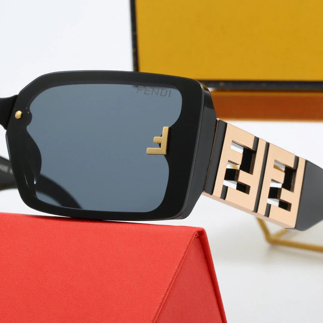 Personalized wide-leg lettered internet celebrity sunglasses