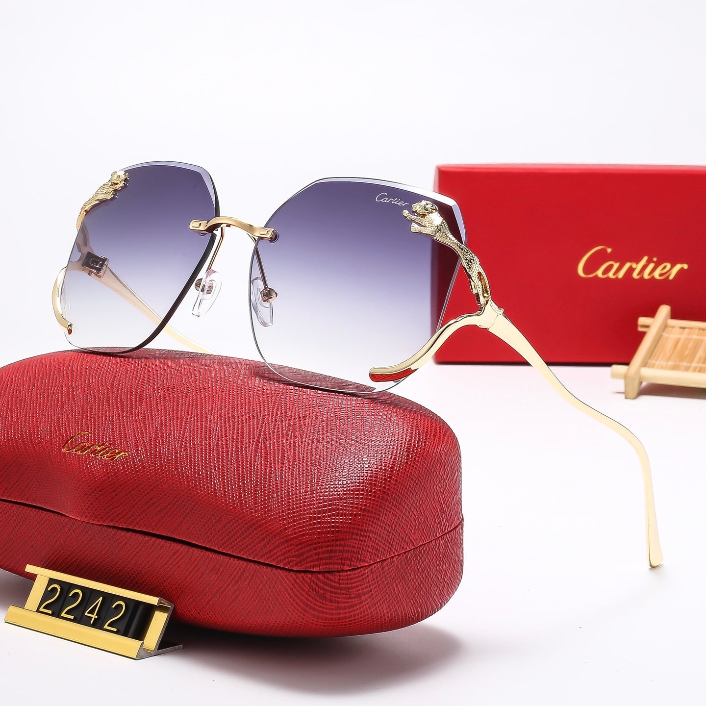 Fashion leopard head Sunglasses  2242