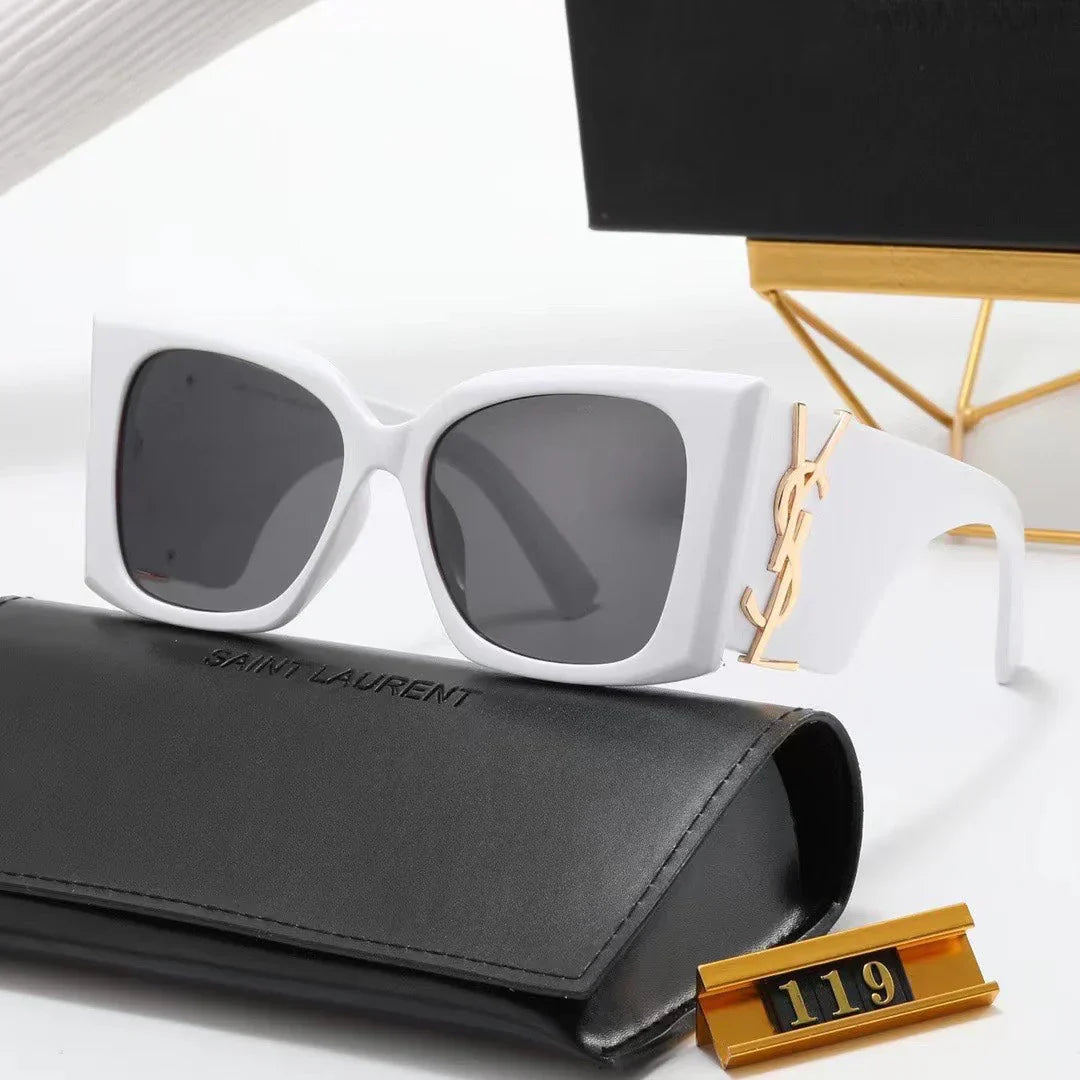 Retro large frame butterfly sunglasses